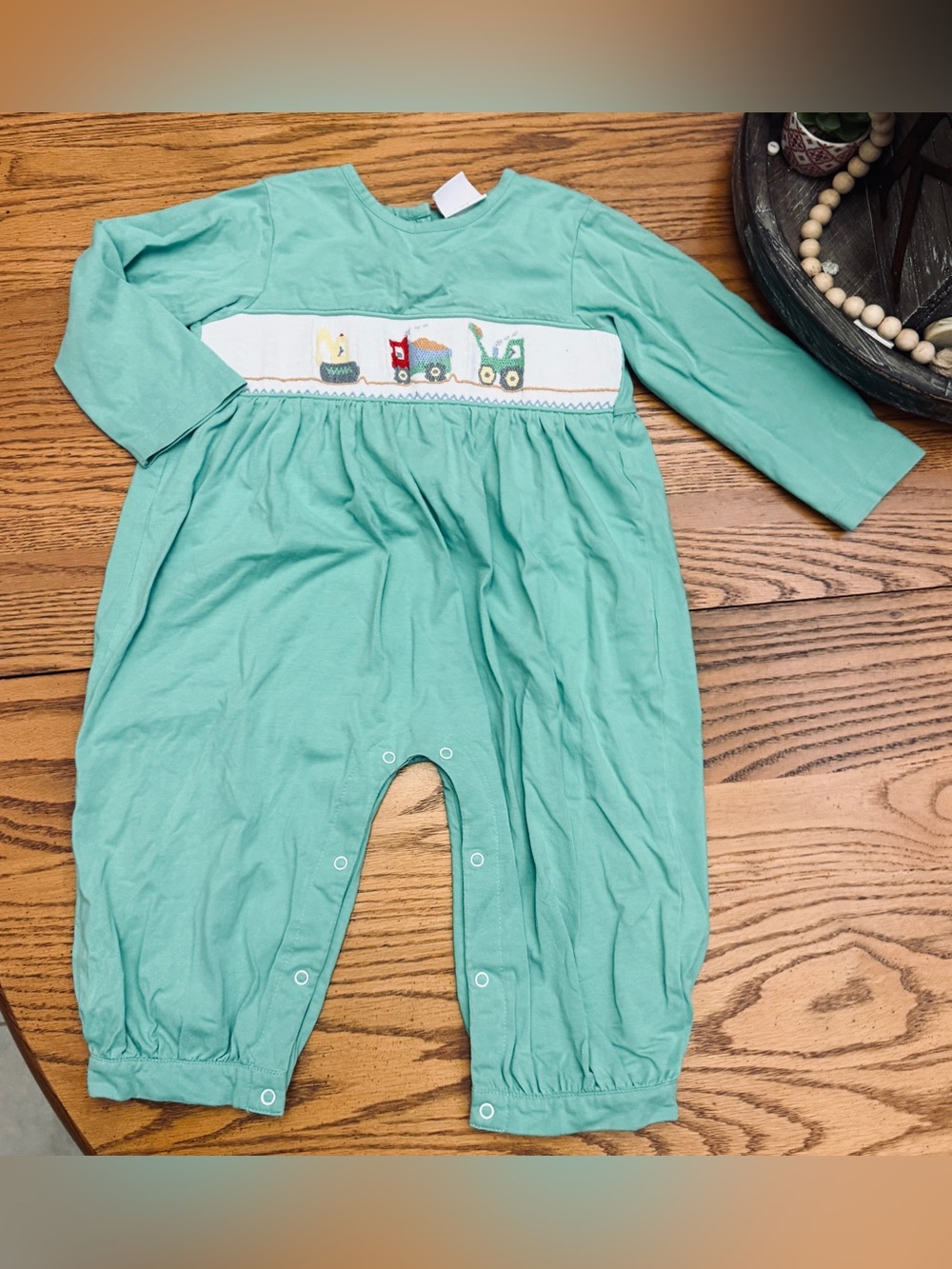 Stitchy Fish Smocked Romper
